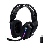 Logitech G522 Lightspeed Wireless Gaming Headset - Tri-Connect RGB Headphones with Full-Band Mic - Black